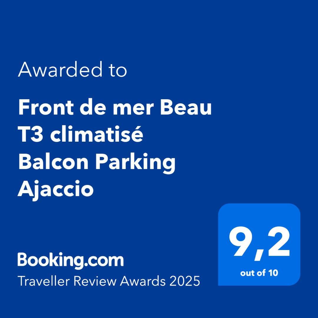 Front De Mer Beau T3 Climatise Balcon Parking Ajaccio Ajaccio  Exterior photo